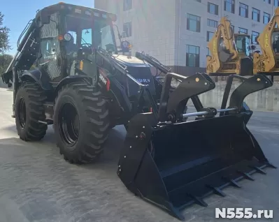 Экскаватор-погрузчик SHANMON 388H CARRARO Black Edition